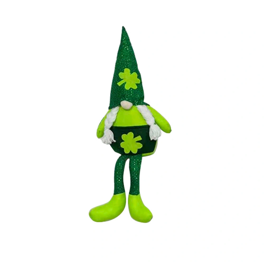 St. Patrick's Day Gnome Decoration Stuffed Leprechaun Tomte Gnome Doll