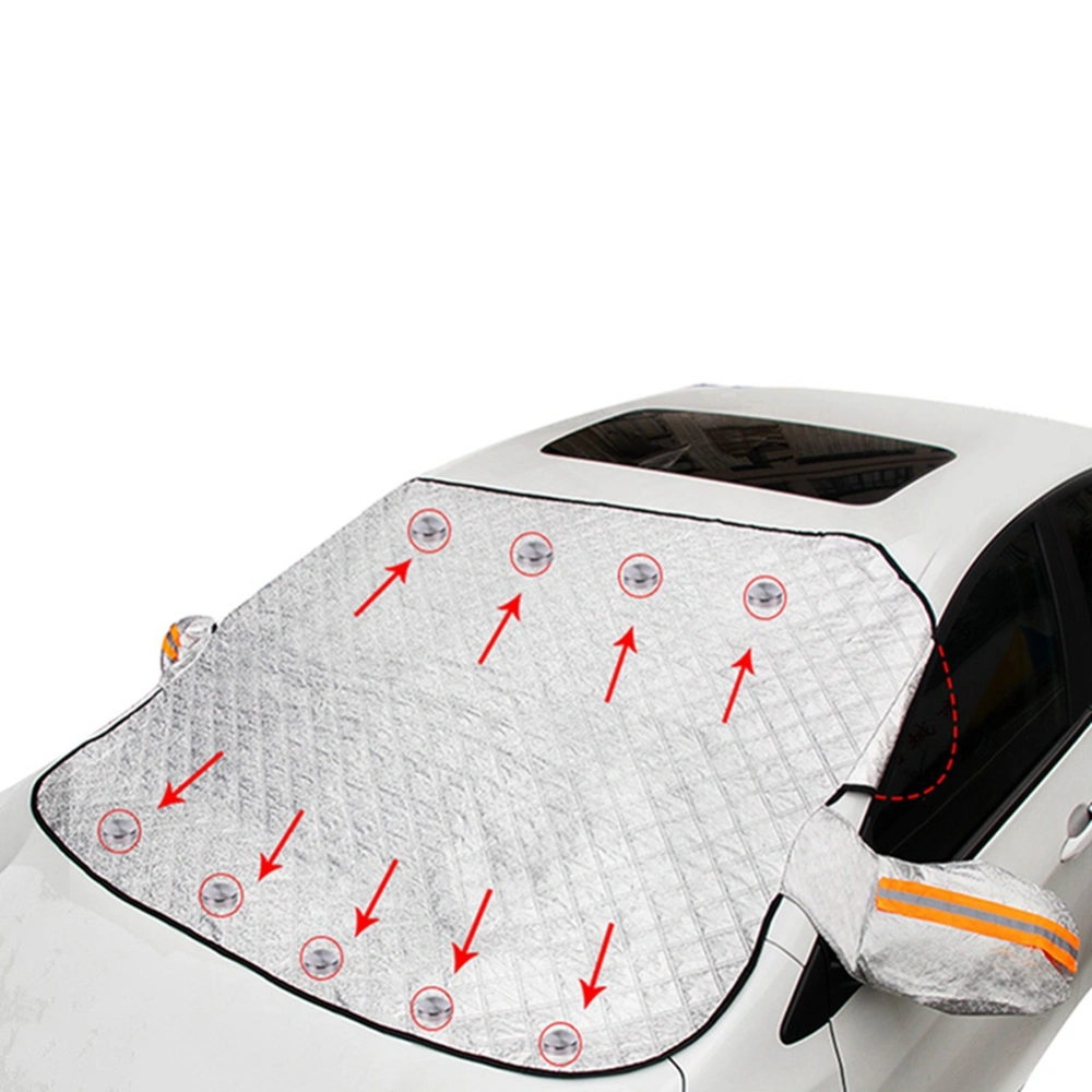 Car Windshield Snow Cover, Sun Shade with 8/9 Magnets, Dust Protector