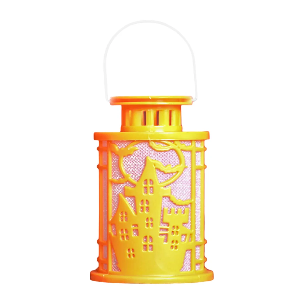 Halloween Handheld Lamp Lantern with Spider/Castle Silhouette