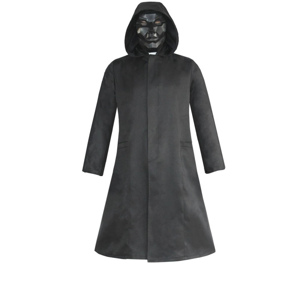 Adults Movie Element Long Wind Coat, Long Sleeve Hooded Gown Costume 