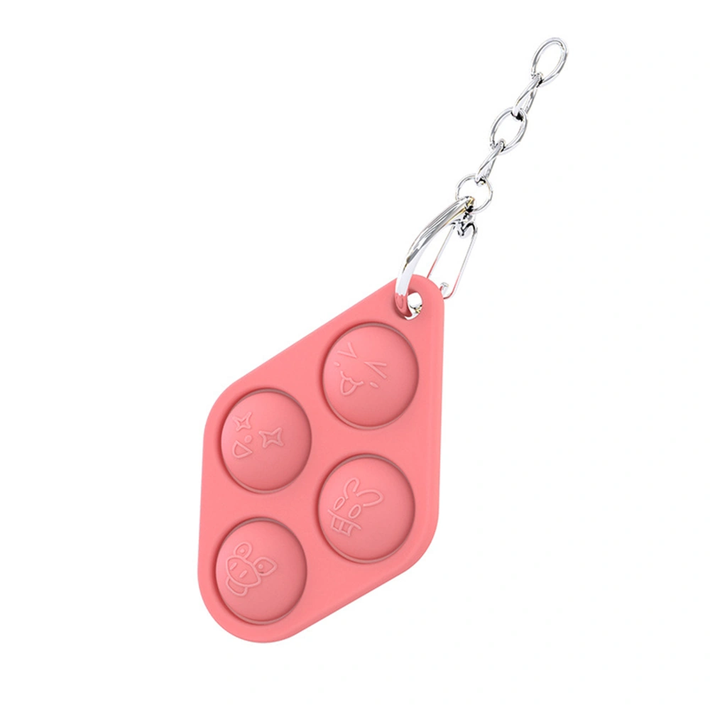 Simple Dimple Fidget Toy, Geometric Pop Bubble Sensory Toy Keychain