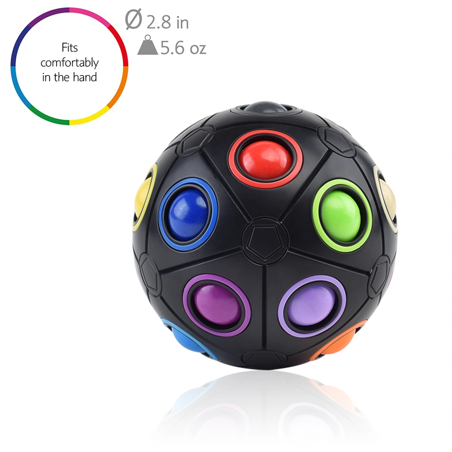 Football Fidget Cube Toy, Magic Rainbow Ball for Children, Adults