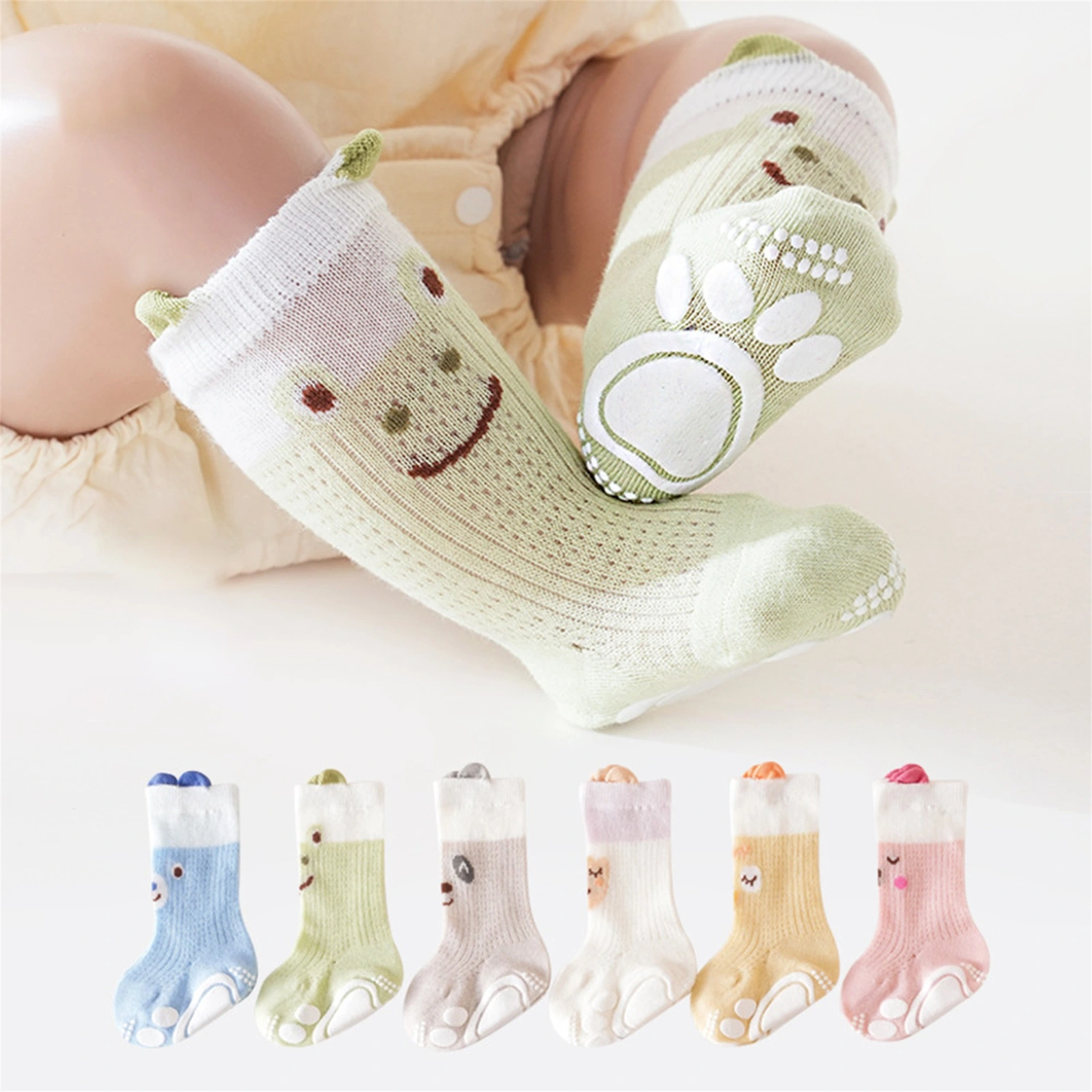 Baby Cartoon Breathable Knitting Spring Summer Boys Girls Socks