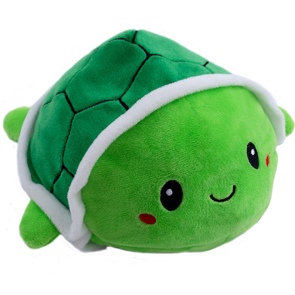 Turtle Plush Toy, Double-sided Flip Reversible Vivid Expression