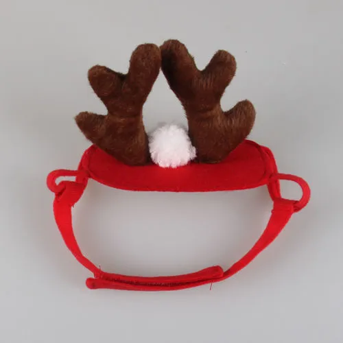 Dogs Cat Reindeer Headband Cap Christmas Headdress Reindeer Costume Accessories