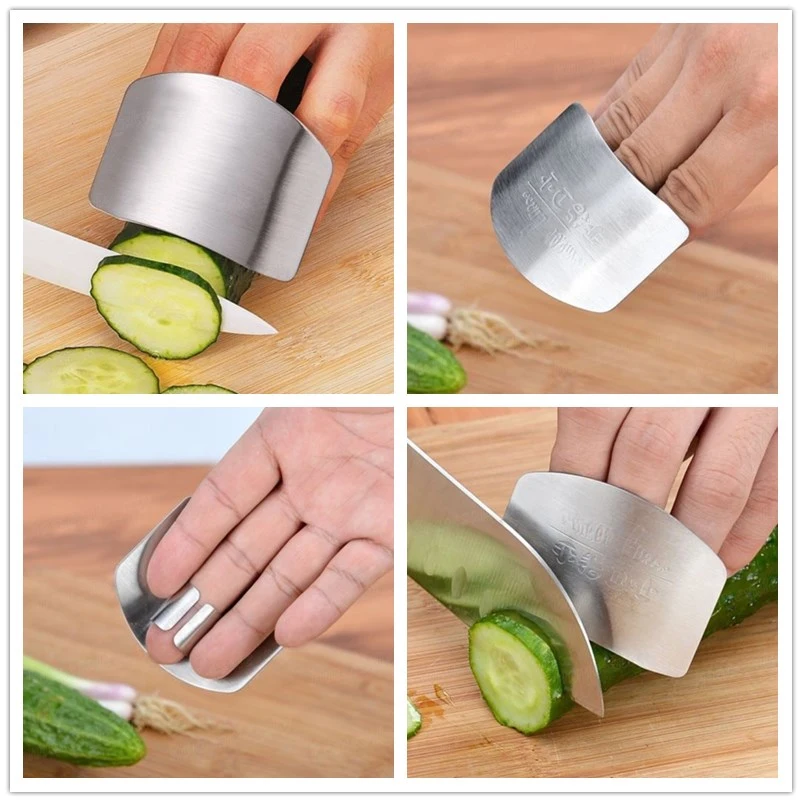 Stainless Steel Kitchen Tool Hand Finger Protector Knife Cut Slice Safe Guard