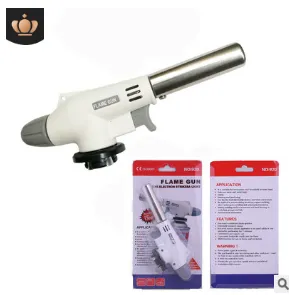 BBQ Butane Torch Adjustable Flame Camping Baking Welding Gas Torch