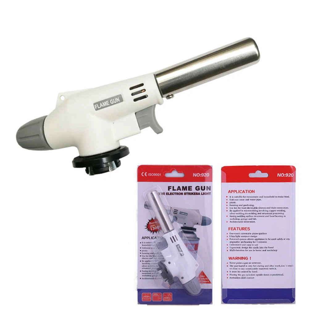 BBQ Butane Torch Adjustable Flame Camping Baking Welding Gas Torch