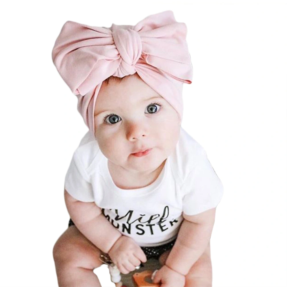 Infant Baby Sweet Style Cap, Pure Color No-Brim Head Wearing Ornaments