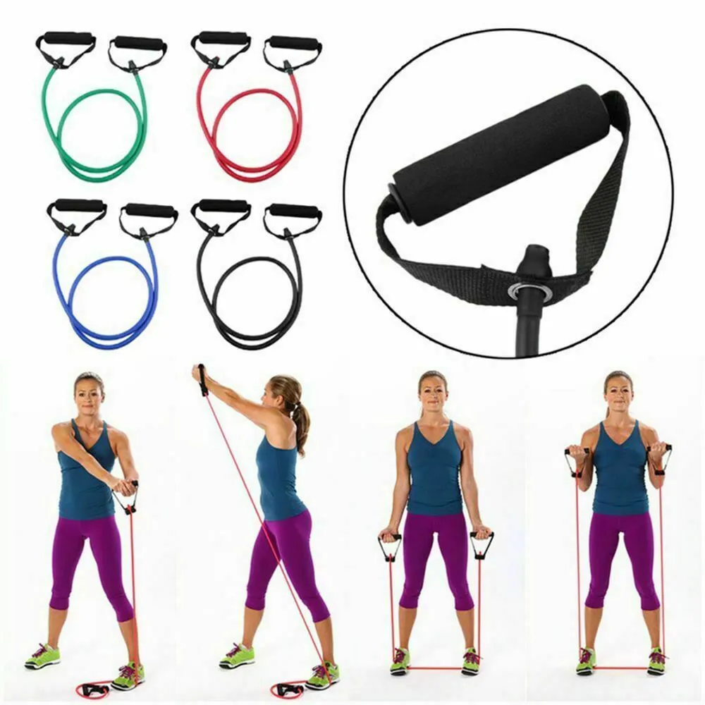 Portable Unisex Yoga Pull Rope Suspension Resistance Gym Bands Strength Trainer