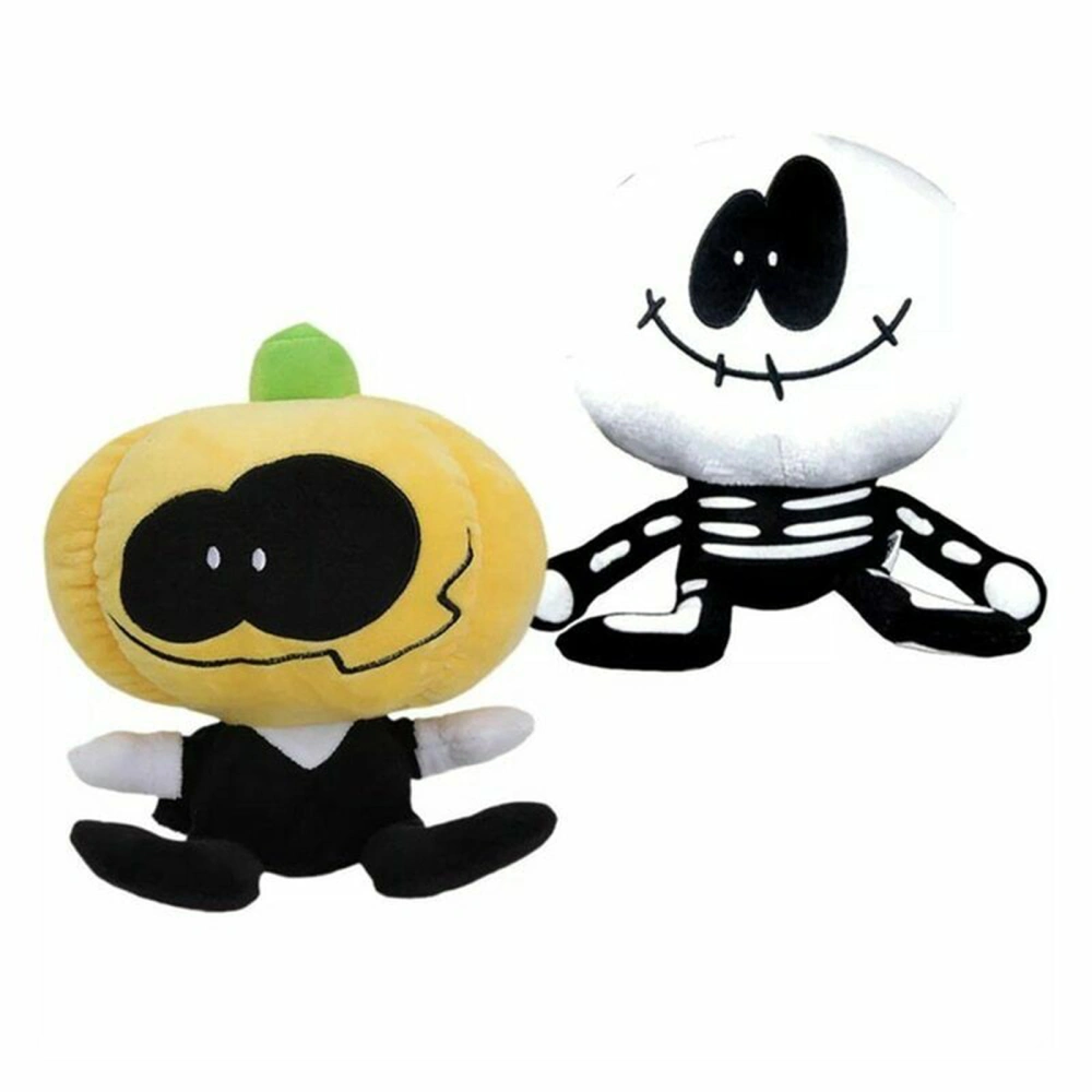 Plush Toys, Cartoon Skull/ Pumpkin Shaped Toys Simulations Doll