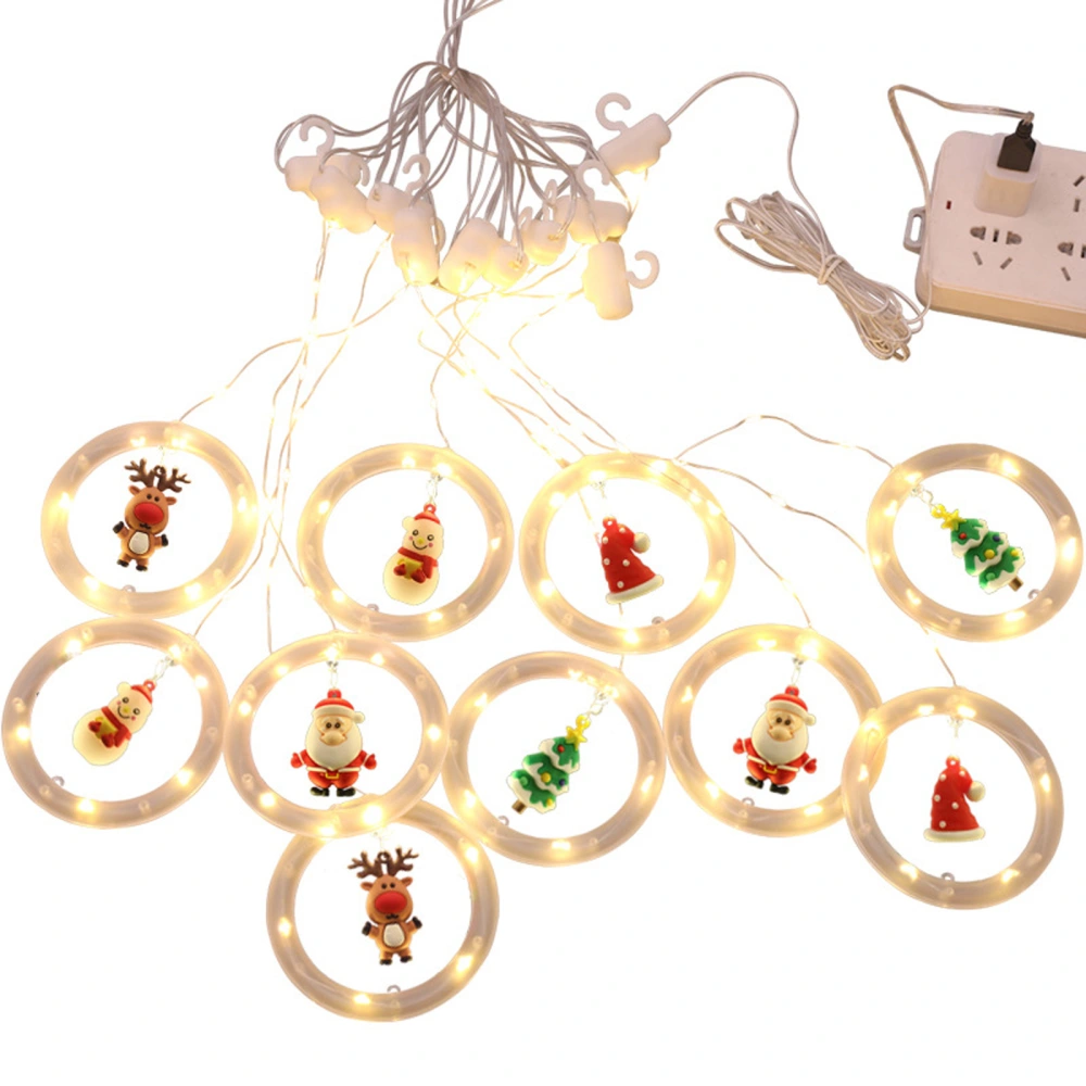 Christmas Light Strip with Decorative Pendant, Reusable Decoration