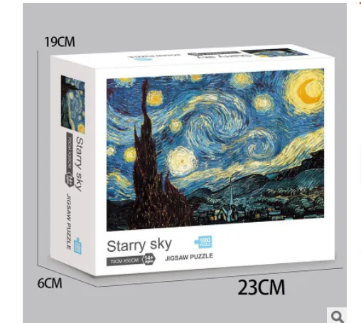 Paper Aurora Starry Sky Plane Puzzle, Animation Intelligence Puzzle Toy