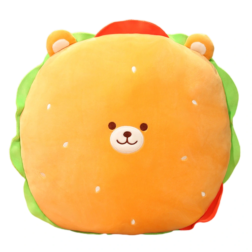 Food Pillows, Dog Cat Bear Burger Dolls Fluffy Hamburger Plush Toys