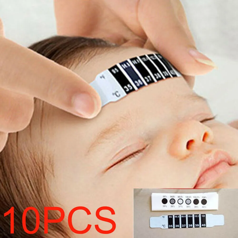 Baby Forehead Temperature Patch Practical Reusable Temperature Measuring Sticker