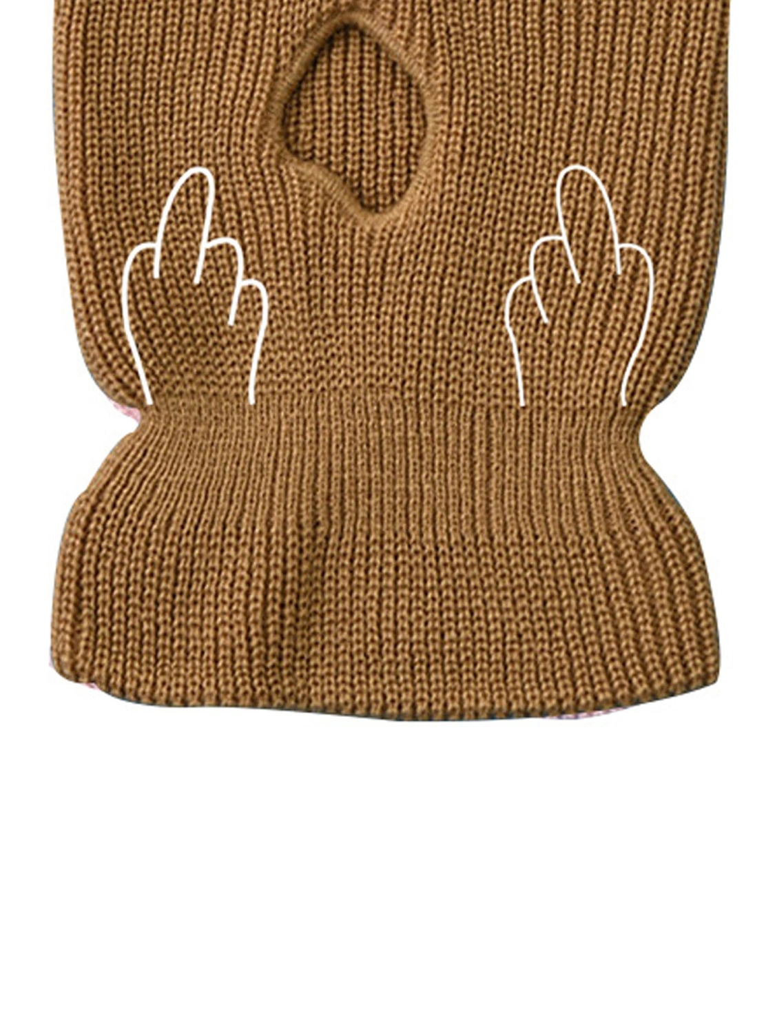 Women Men Ski Mask, Knit 3-hole Full-face Outdoor Head Cover 