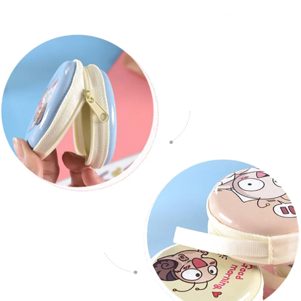 Earphone Bag Light Cartoon Anti-Theft Zipper Full Protection Headphone Box