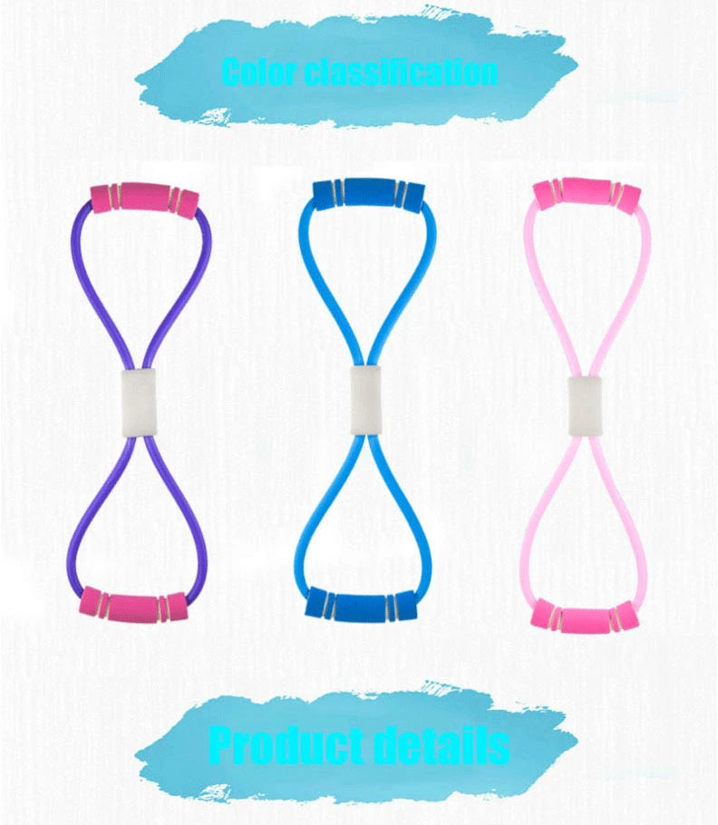 8-Shaped Exercise Resistance Band, Chest Fitness Workout Yoga Stretch Bands