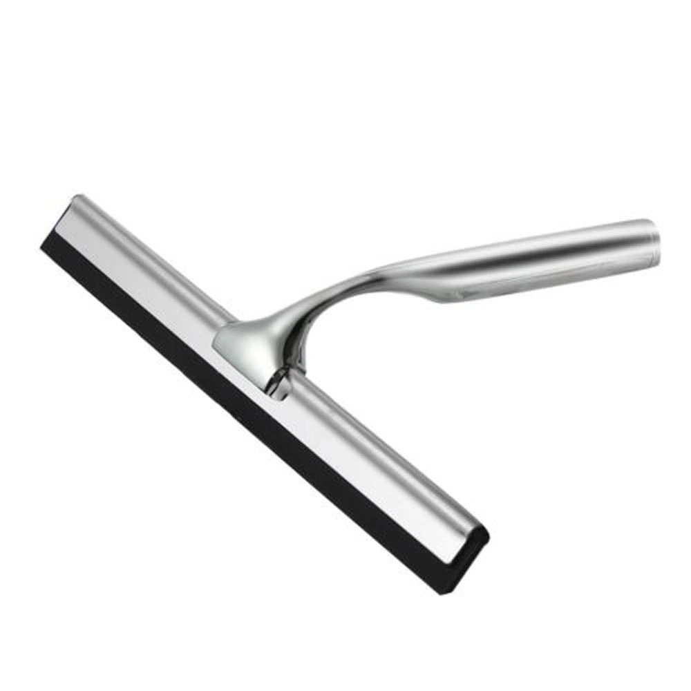 Stainless Steel Squeegee with Suction Cup Hook; Car Windshield Window Glass Wiper Cleaner.