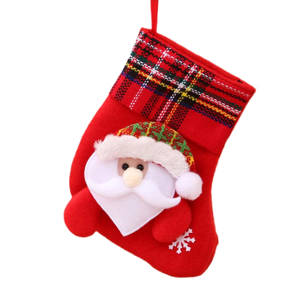 Christmas Stocking, Santa Claus/Snowman/Elk/Bear Candy Gift Bag