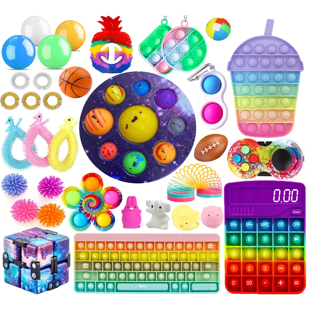 Sensory Fidget Toy Set, 35/37 Pack Stress Relief Anti-Anxiety Toys Kit