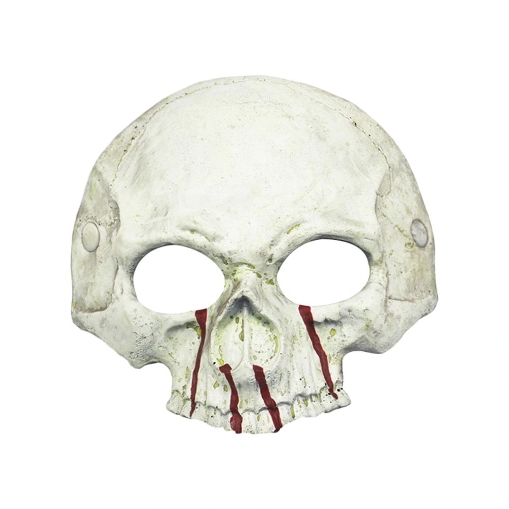 Halloween Headgear for Adults, Horror Half Face Skeleton Headwear 