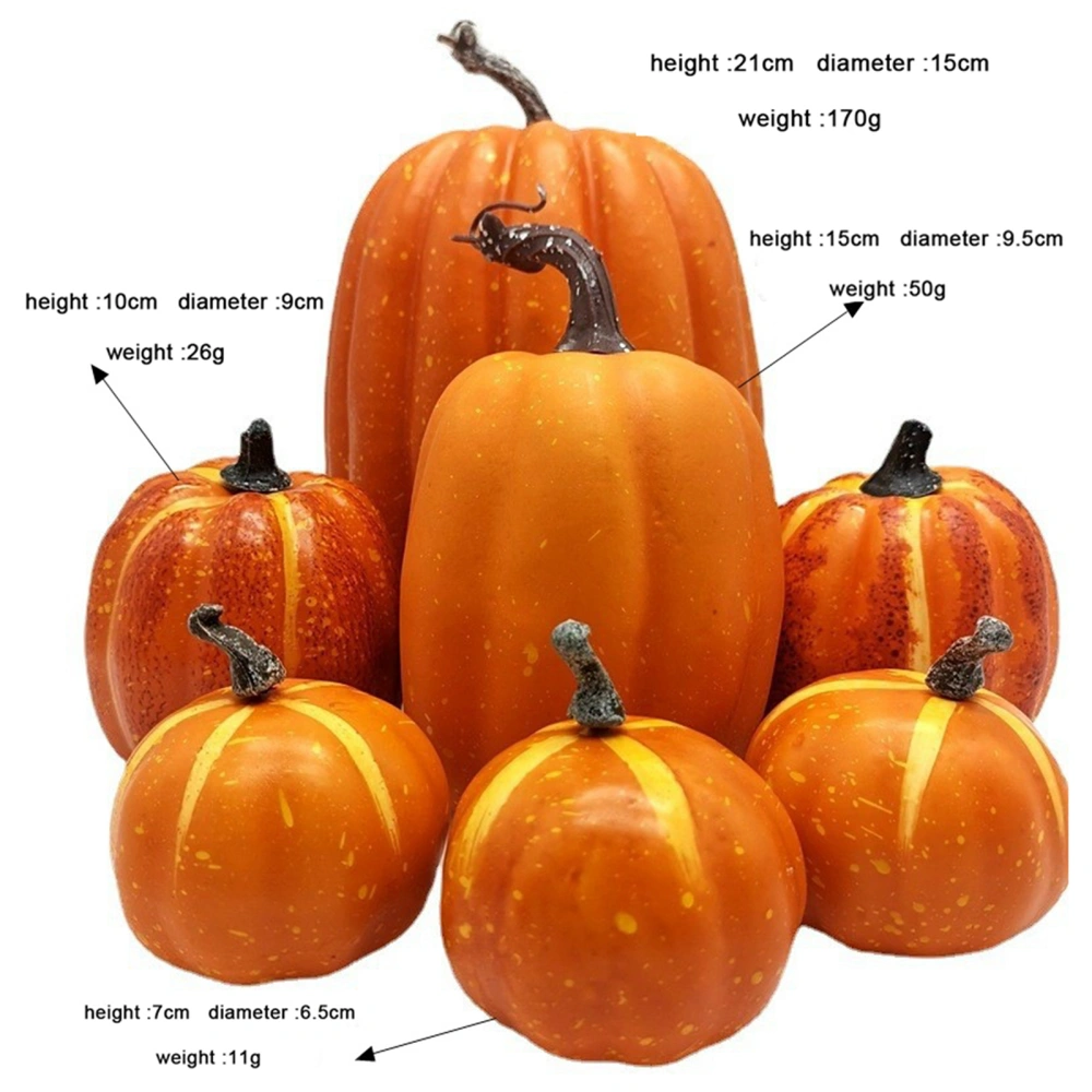 Simulation Pumpkin Shape Ornaments, Plant Model Home Decoration