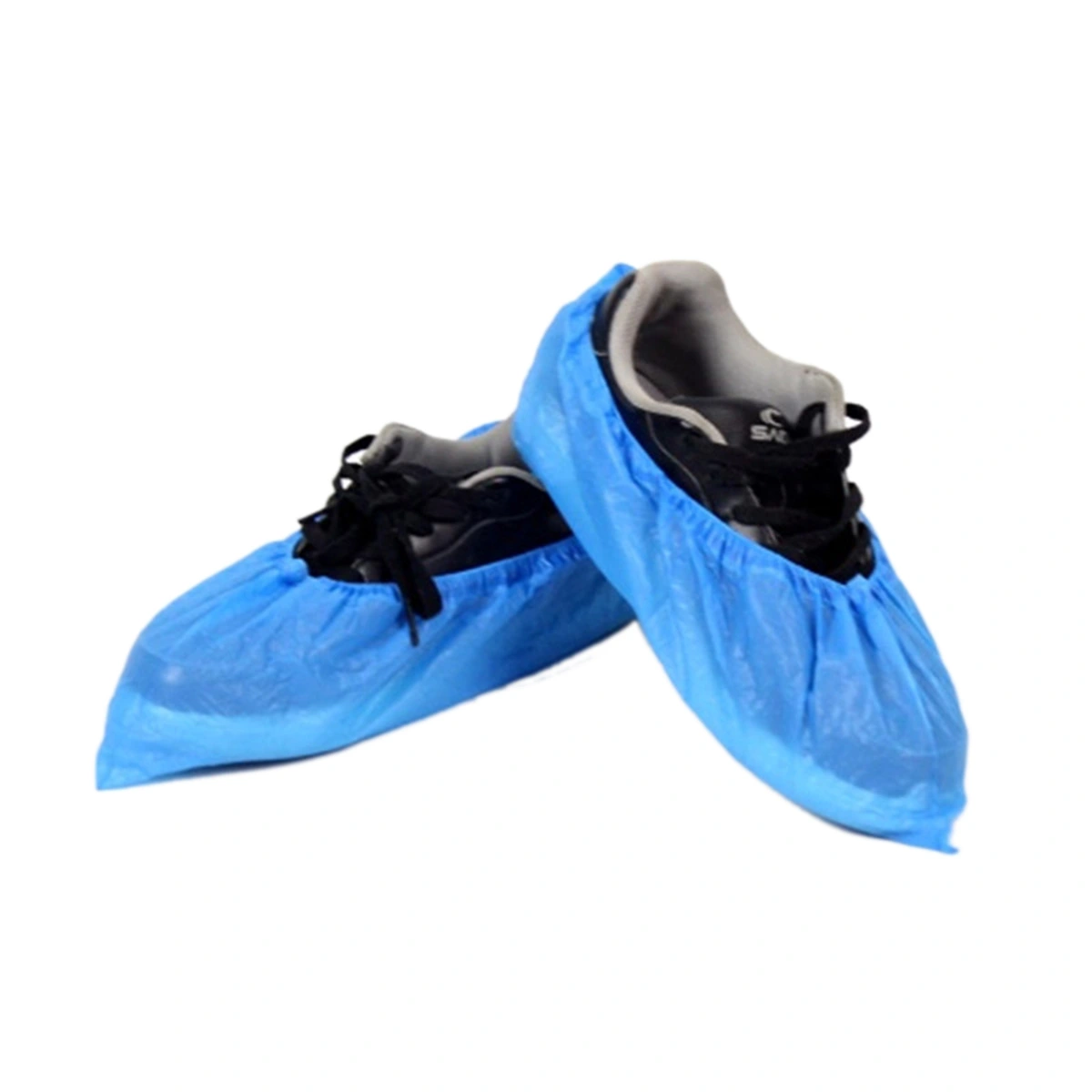 Disposable Shoe Covers, Blue Waterproof Plastic Overshoes Covers