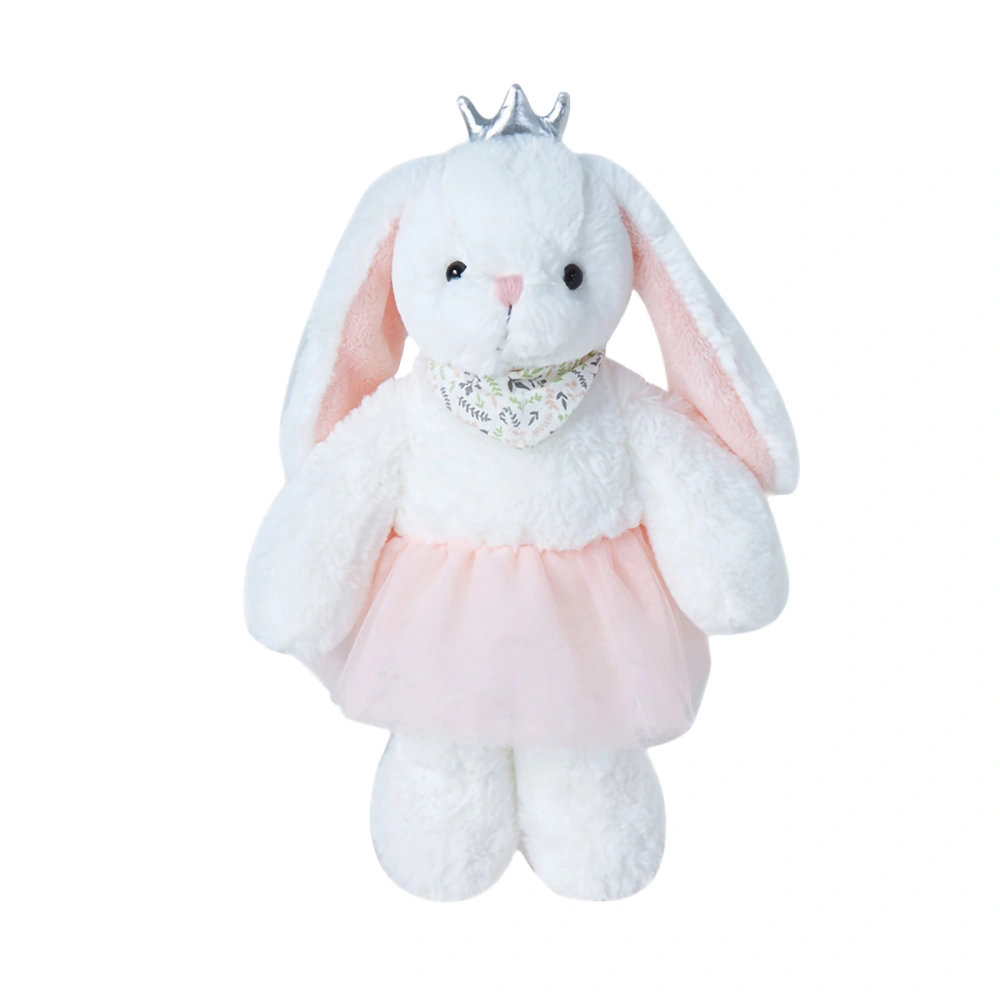 Bunny Stuffed Animal, Cute Princess Rabbit Plush Toy for Little Girls