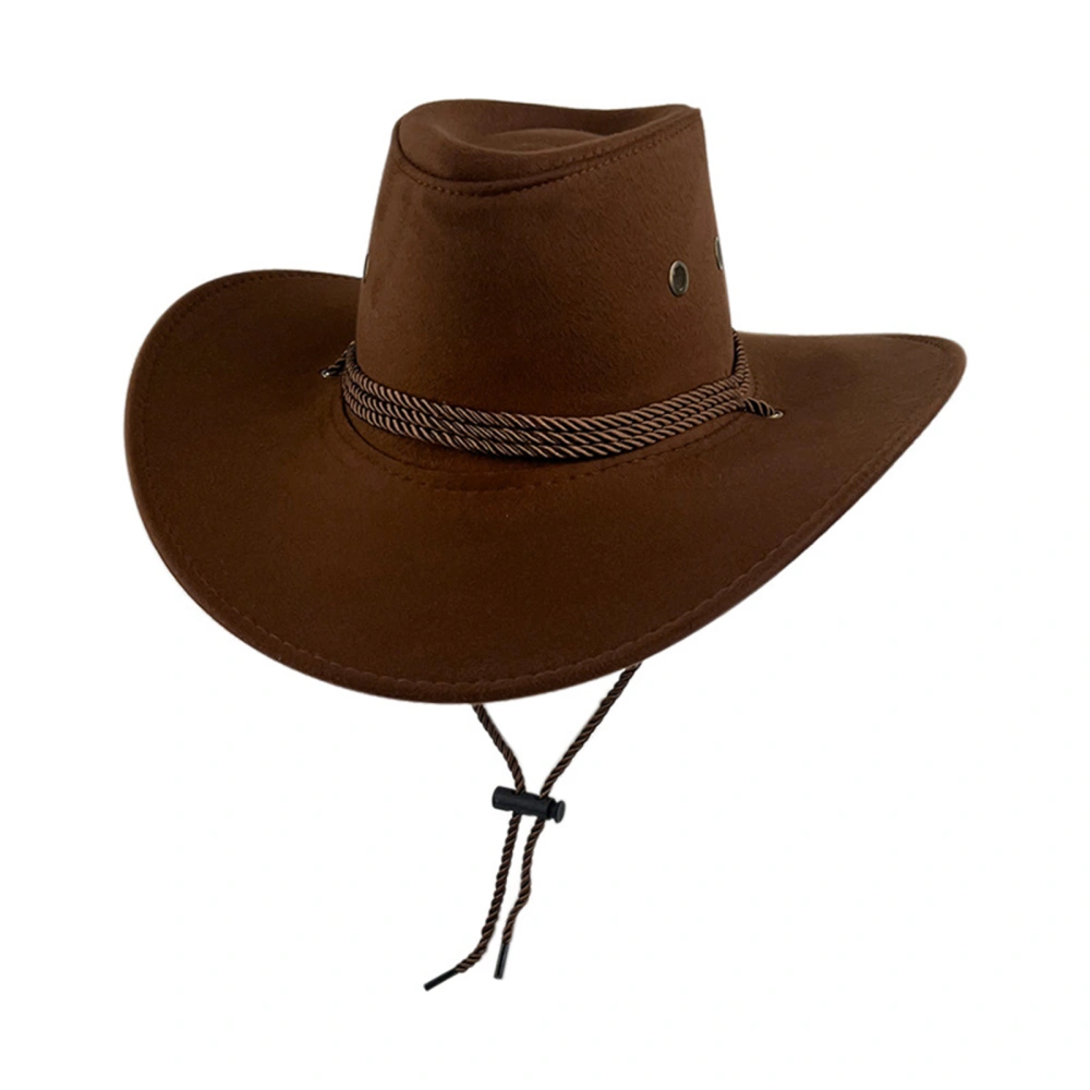 Western Cowboy Hat Casual Party Wide Brim Retro Vintage Cap Hat