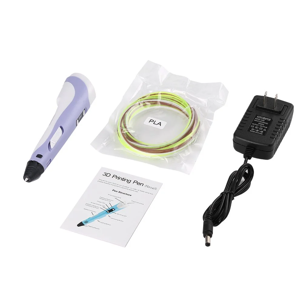 3D Printing Pen Low Temperature LCD Screen Painting Kid Safe Toy