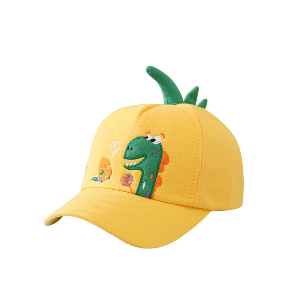 Cartoon Baseball Cap, Outdoor Baby Dinosaur Embroidered Sun Hat