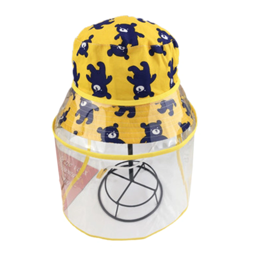 Kids Boy Girl Fisherman Cap Anti-spitting Dustproof Cover Cartoon Cap