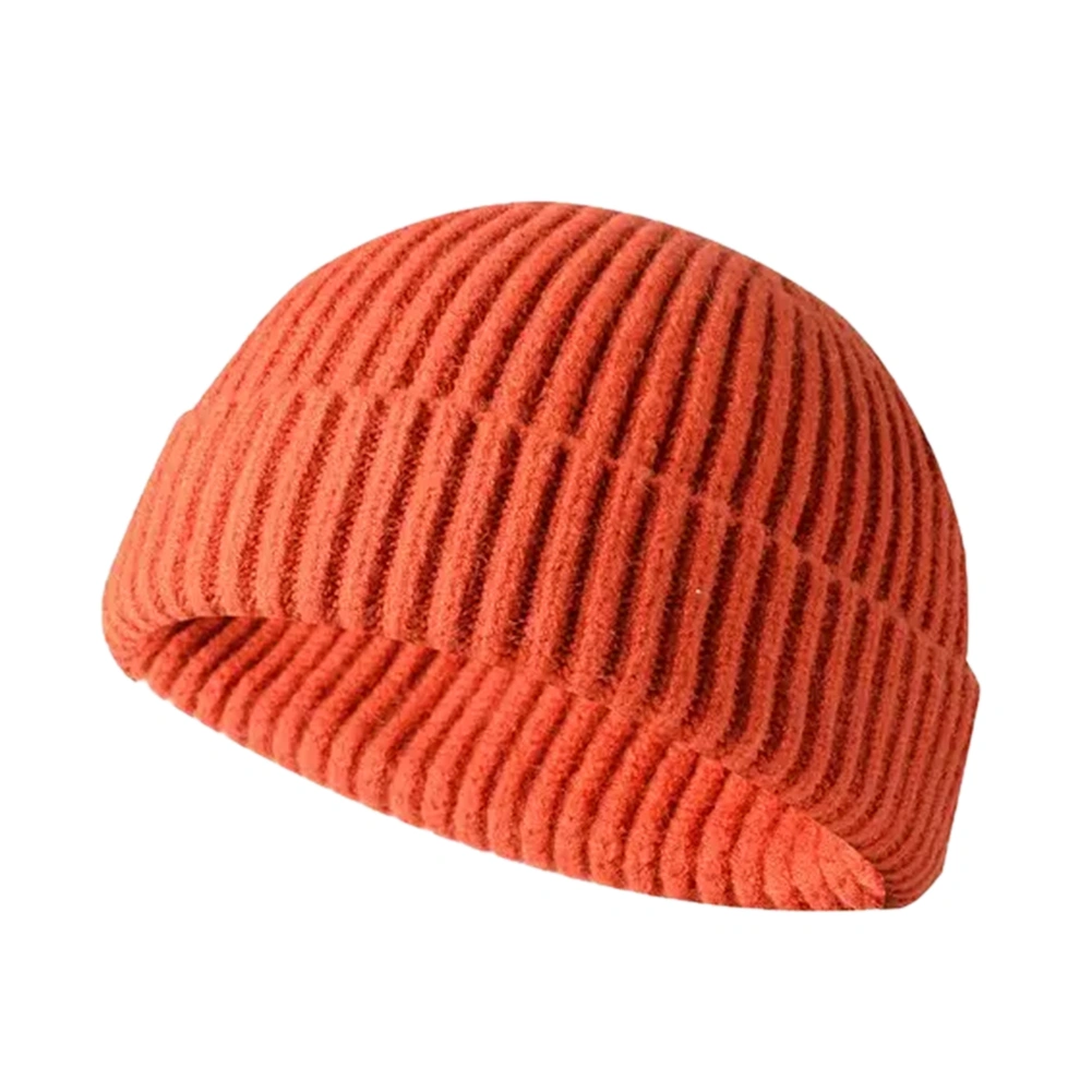 Men Women Winter Knitted Hat Pure Color Hip Hop Retro Cap Girl Boy Beanies