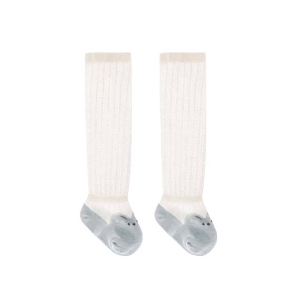 Girls Socks, Contrast Color Hollow Out Stocking Long Tube Socks