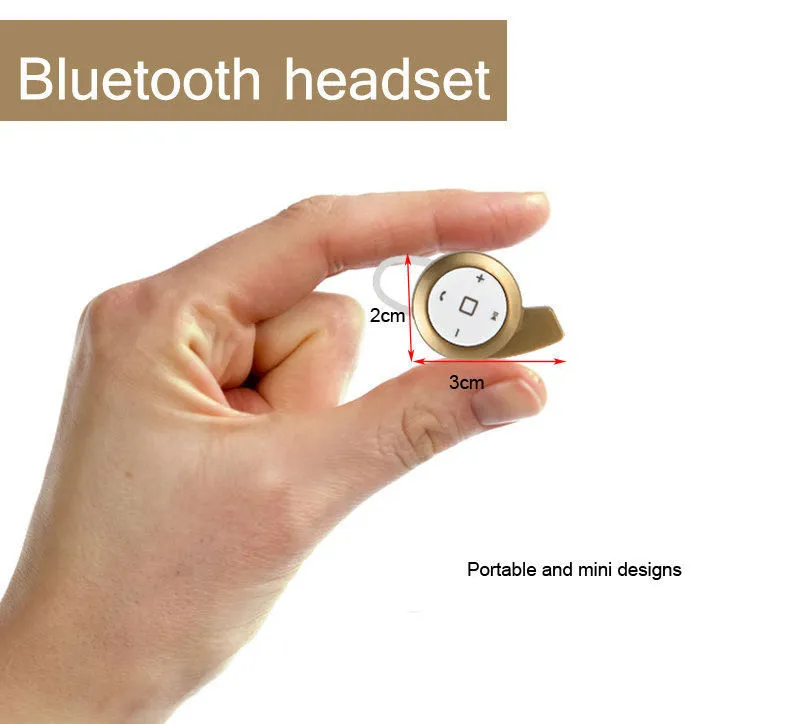 Wireless Bluetooth 4.1 Headphone Ear Hanging HD Stereo Single Earphone