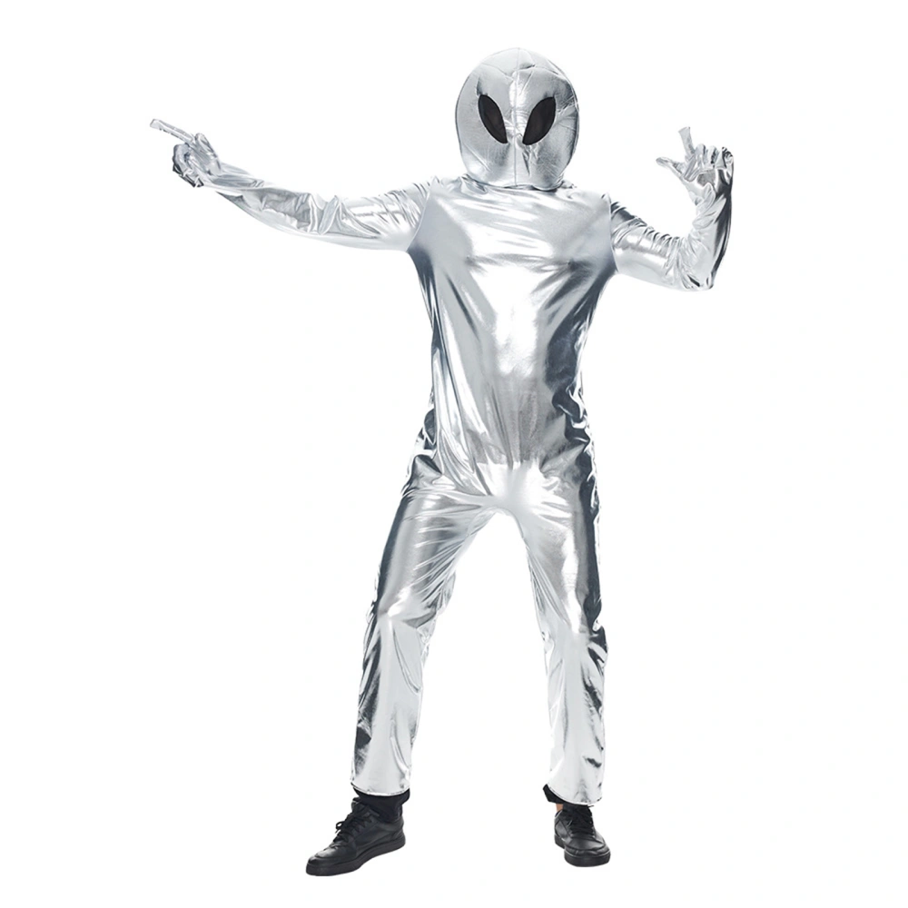 Alien Roaming Space Costume Adult Space Suit for Men Jumpsuit Hat