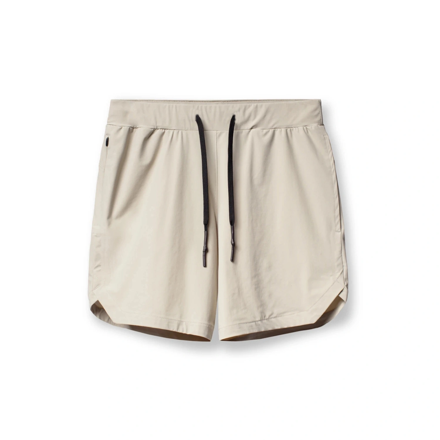 Men’ s Solid Color High Waist Sports Short Pants with Drawstring