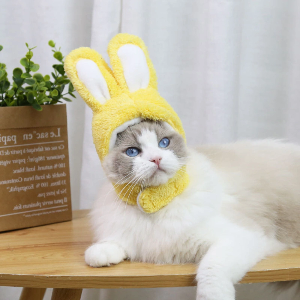 Cute Bunny Costume, Cute Rabbit Hat with Ears for Cats & Small Dogs