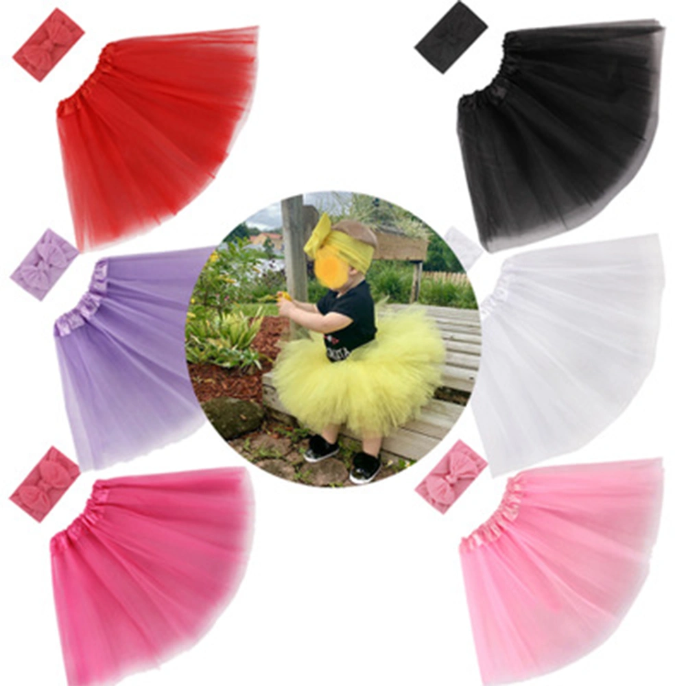 Baby Girl's Photography Prop Costume Tulle Tutu Skirt and Headband