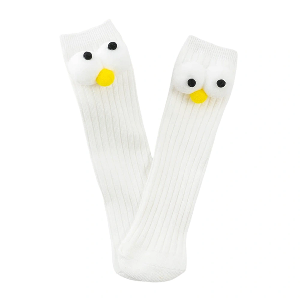 Baby Knee High Socks Soft Toddler Tube Socks Funny Big Eye Tall Socks