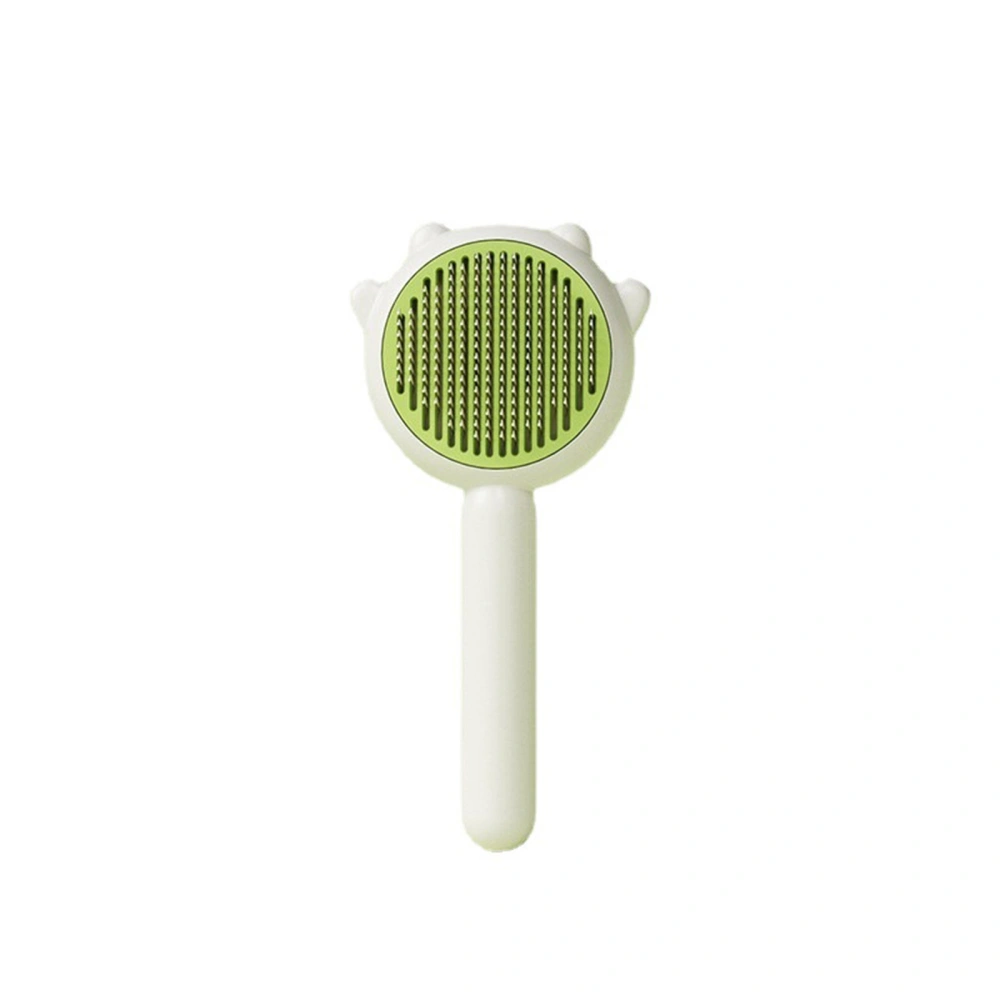 Pet Grooming Brush, Cat Shedding Comb Brush with Release Button