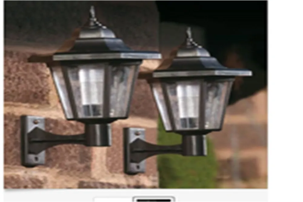 High Quality LED Light Charging and Saving Lighting Hexagonal Solar Wall Lantern