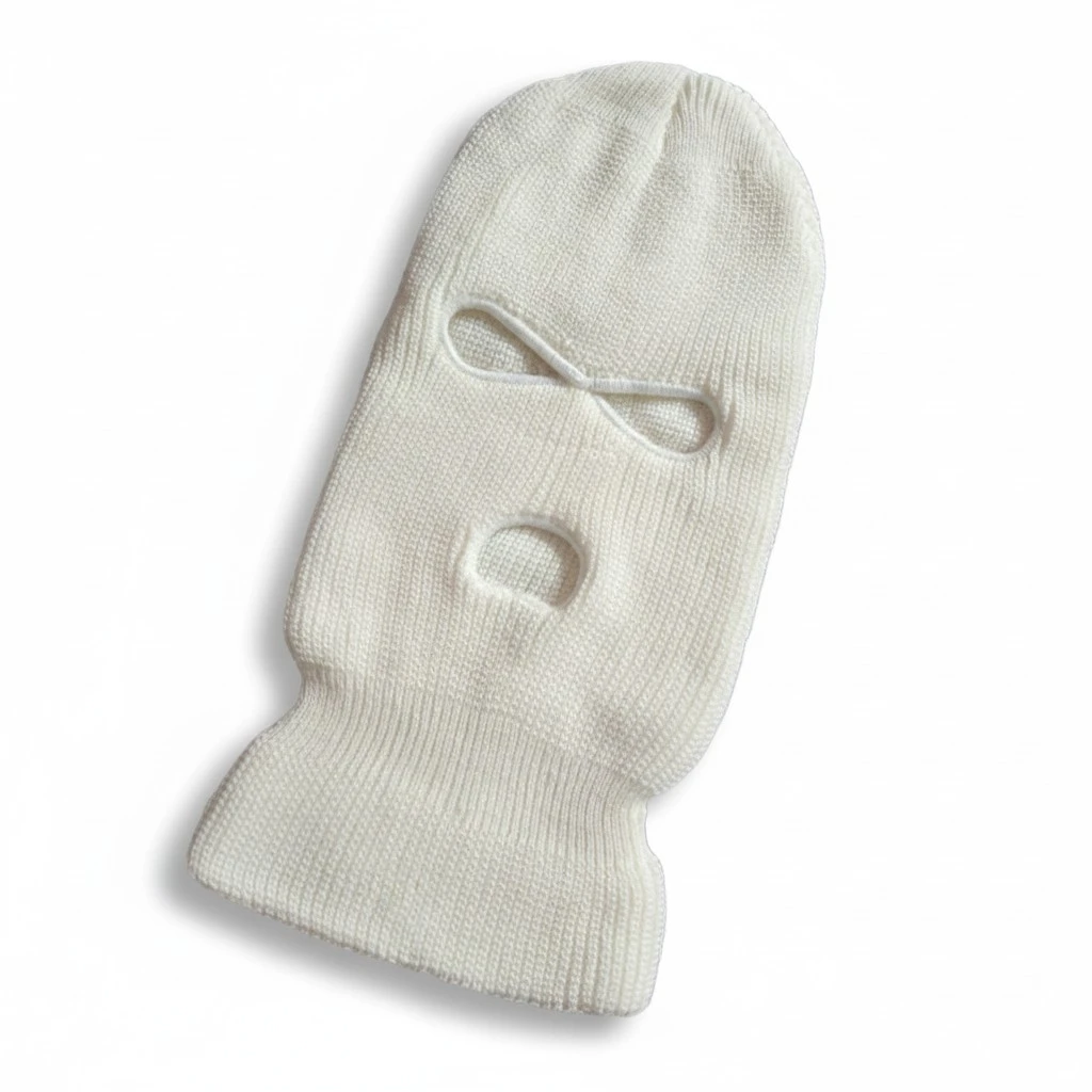 Adult's Balaclava Warm Three Hole Pullover Hat Knitting Face Mask