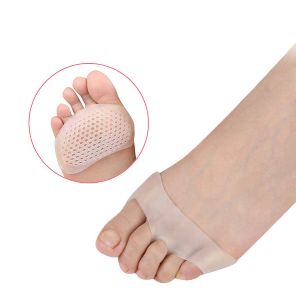 1 Pair Silicone Honeycomb Forefoot Pad, Foot Pain Relief Tool