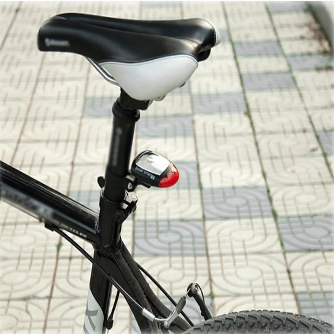 Solar Powered Rear Tail Light Bicycle Bike Flashing Safety LED Lamp