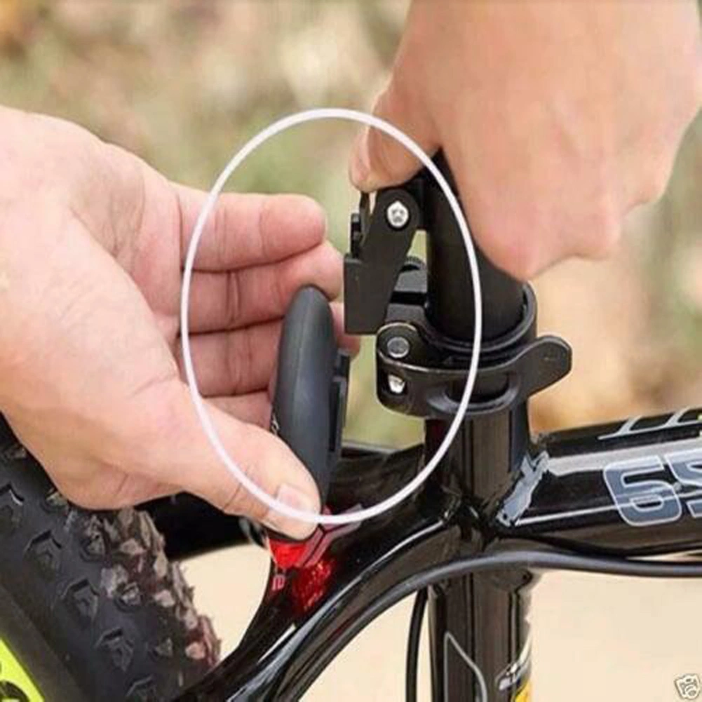Solar Powered Rear Tail Light Bicycle Bike Flashing Safety LED Lamp