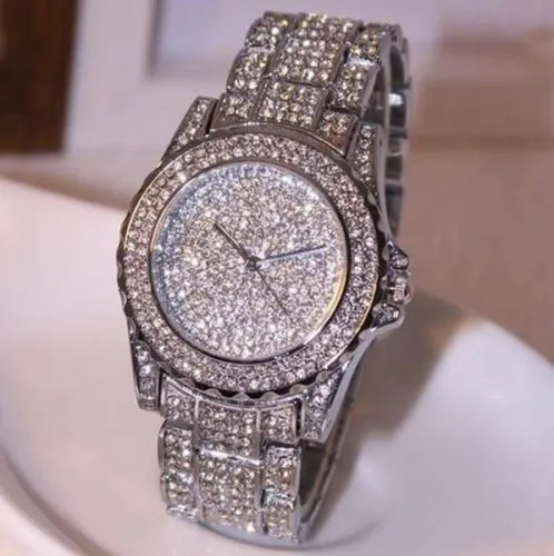 Women Luxury Watch, Crystal Diamond Wristwatch, Formal Dress Watch