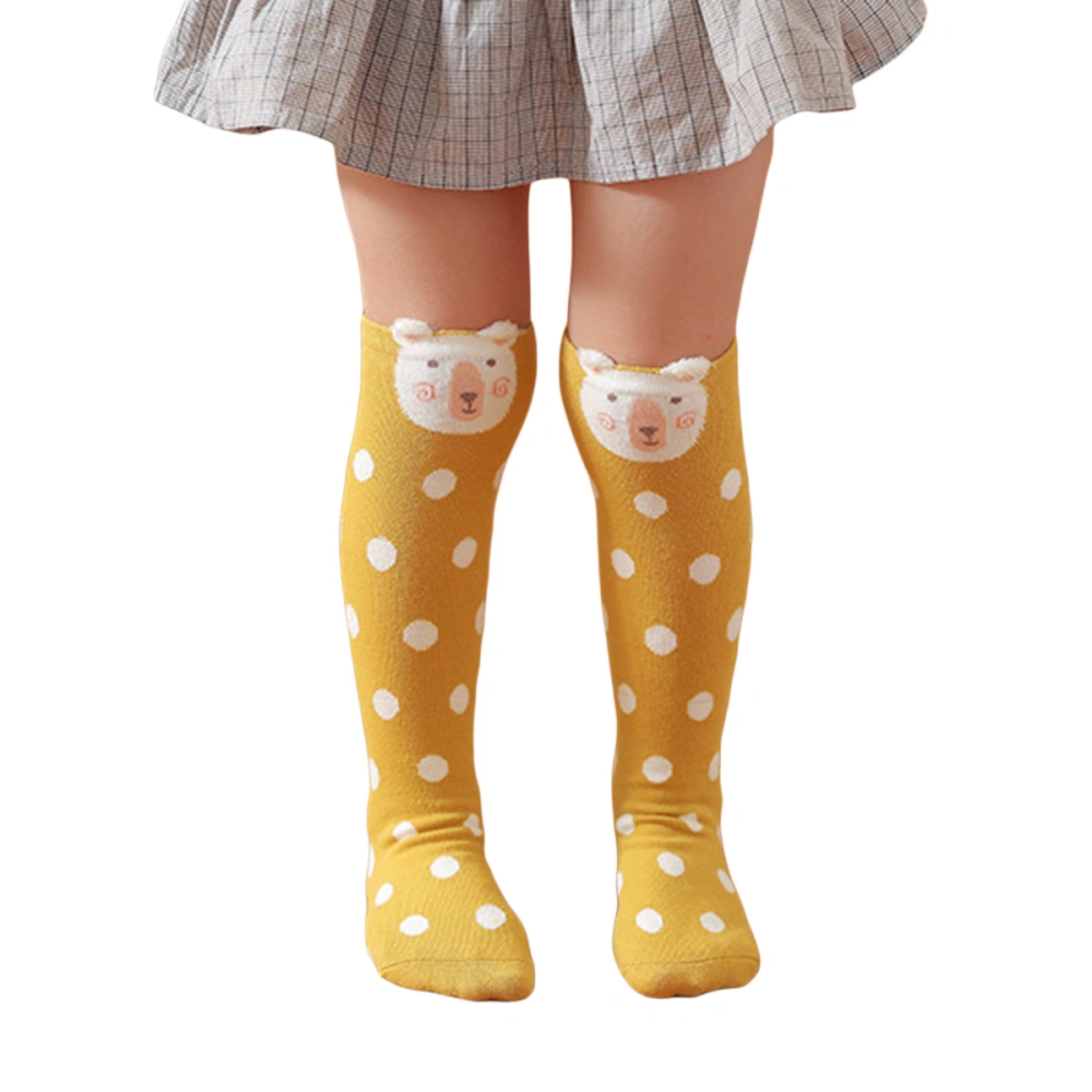 Toddler Baby Boy Girl Long Socks Lovely Cartoon Animal Print Knee High Socks