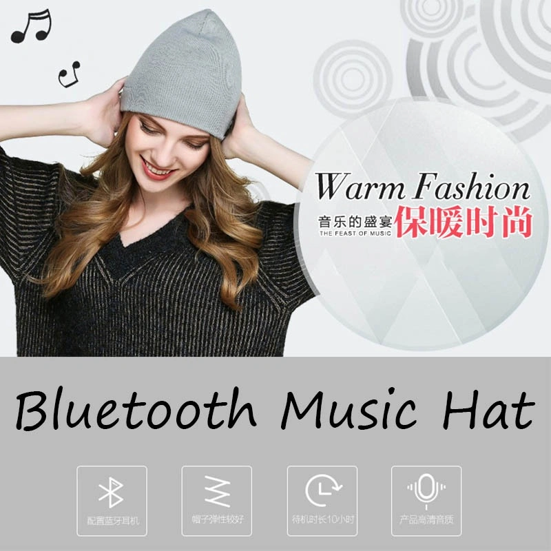 Smart Soft Bluetooth Beanie, Wireless Music Hat for Outdoor Sport